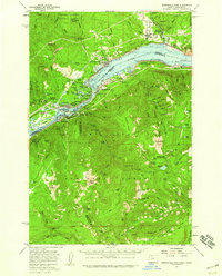preview thumbnail of historical topo map of Multnomah County, OR in 1957