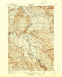 1914 Map of Boring, 1944 Print
