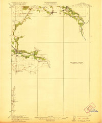 preview thumbnail of historical topo map of Brownsville, OR in 1921