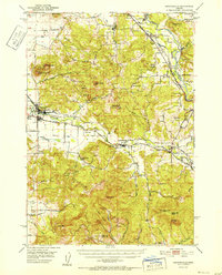 Download a high-resolution, GPS-compatible USGS topo map for Brownsville, OR (1952 edition)