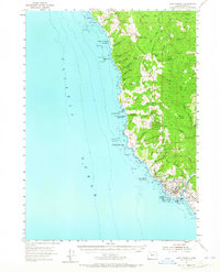 Download a high-resolution, GPS-compatible USGS topo map for Cape Ferrelo, OR (1965 edition)