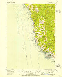 Download a high-resolution, GPS-compatible USGS topo map for Cape Ferrelo, OR (1956 edition)