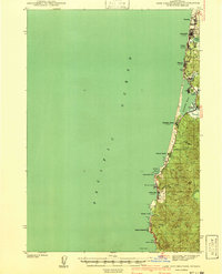 preview thumbnail of historical topo map of Lincoln County, OR in 1941