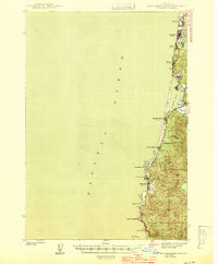 preview thumbnail of historical topo map of Lincoln County, OR in 1944