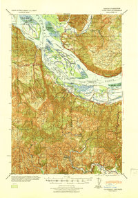 1941 Map of Cathlamet