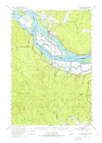 Download a high-resolution, GPS-compatible USGS topo map for Cathlamet, OR (1976 edition)