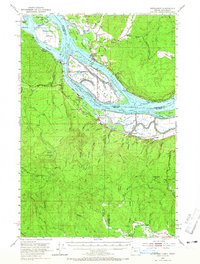 Download a high-resolution, GPS-compatible USGS topo map for Cathlamet, OR (1965 edition)