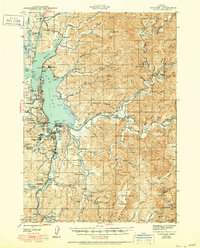 preview thumbnail of historical topo map of Coos Bay, OR in 1945