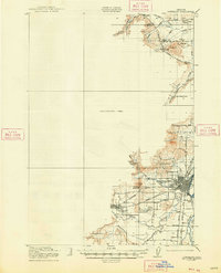1921 Map of Corvallis, 1948 Print
