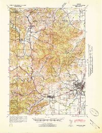 1942 Map of Corvallis