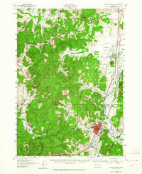 Download a high-resolution, GPS-compatible USGS topo map for Cottage Grove, OR (1964 edition)