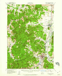 Download a high-resolution, GPS-compatible USGS topo map for Cottage Grove, OR (1960 edition)