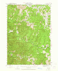Download a high-resolution, GPS-compatible USGS topo map for Crow, OR (1965 edition)