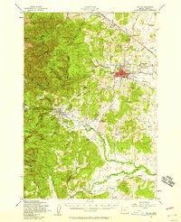 Download a high-resolution, GPS-compatible USGS topo map for Dallas, OR (1958 edition)
