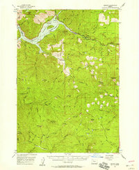 Download a high-resolution, GPS-compatible USGS topo map for Detroit, OR (1958 edition)