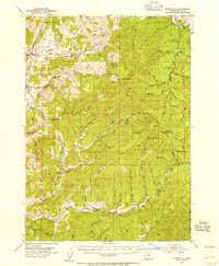 Download a high-resolution, GPS-compatible USGS topo map for Dixonville, OR (1956 edition)