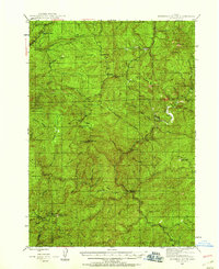 preview thumbnail of historical topo map of Douglas County, OR in 1946