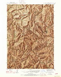 Download a high-resolution, GPS-compatible USGS topo map for Dutchman Butte, OR (1950 edition)