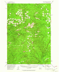 Download a high-resolution, GPS-compatible USGS topo map for Echo Mountain, OR (1961 edition)