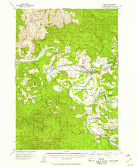 Download a high-resolution, GPS-compatible USGS topo map for Elkton, OR (1957 edition)