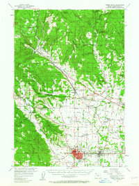 Download a high-resolution, GPS-compatible USGS topo map for Forest Grove, OR (1964 edition)