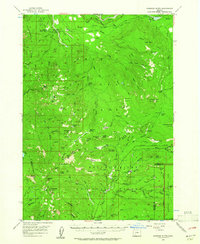 preview thumbnail of historical topo map of Douglas County, OR in 1956