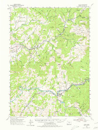 Download a high-resolution, GPS-compatible USGS topo map for Glide, OR (1980 edition)