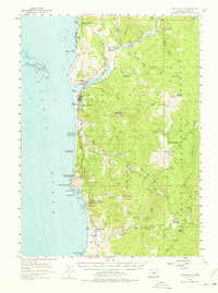 Download a high-resolution, GPS-compatible USGS topo map for Gold Beach, OR (1975 edition)