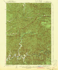 preview thumbnail of historical topo map of Douglas County, OR in 1943