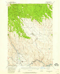 Download a high-resolution, GPS-compatible USGS topo map for Halfway, OR (1958 edition)