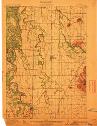 preview thumbnail of historical topo map of Halsey, OR in 1912