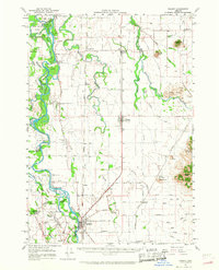 Download a high-resolution, GPS-compatible USGS topo map for Halsey, OR (1968 edition)