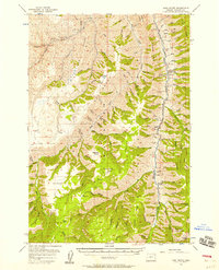 Download a high-resolution, GPS-compatible USGS topo map for Harl Butte, OR (1958 edition)