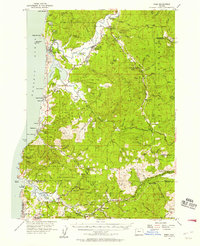 Download a high-resolution, GPS-compatible USGS topo map for Hebo, OR (1957 edition)