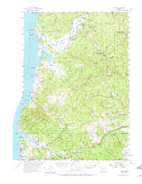 Download a high-resolution, GPS-compatible USGS topo map for Hebo, OR (1973 edition)