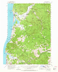Download a high-resolution, GPS-compatible USGS topo map for Hebo, OR (1965 edition)