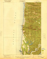Download a high-resolution, GPS-compatible USGS topo map for Heceta Head, OR (1920 edition)