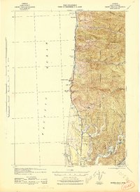 preview thumbnail of historical topo map of Lane County, OR in 1942