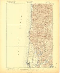 preview thumbnail of historical topo map of Lane County, OR in 1920