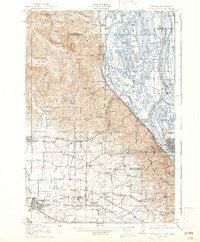 1918 Map of Hillsboro, 1943 Print
