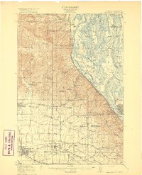 1918 Map of Hillsboro