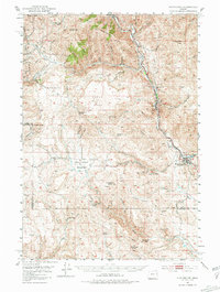 Download a high-resolution, GPS-compatible USGS topo map for Huntington, OR (1981 edition)