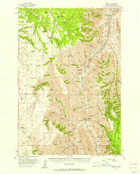 Download a high-resolution, GPS-compatible USGS topo map for Imnaha, OR (1958 edition)