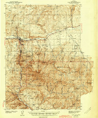 1943 Map of Canyon City, OR