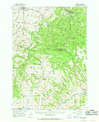 Download a high-resolution, GPS-compatible USGS topo map for Kinzua, OR (1968 edition)