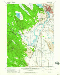 Download a high-resolution, GPS-compatible USGS topo map for Klamath Falls, OR (1960 edition)