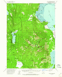 Download a high-resolution, GPS-compatible USGS topo map for Lake O Woods, OR (1960 edition)