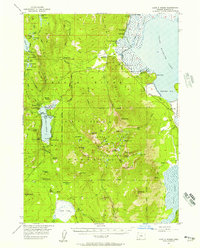 Download a high-resolution, GPS-compatible USGS topo map for Lake O Woods, OR (1957 edition)
