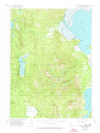 Download a high-resolution, GPS-compatible USGS topo map for Lake of the Woods, OR (1974 edition)