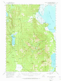 Download a high-resolution, GPS-compatible USGS topo map for Lake of the Woods, OR (1973 edition)